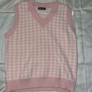 Plaid sweater vest